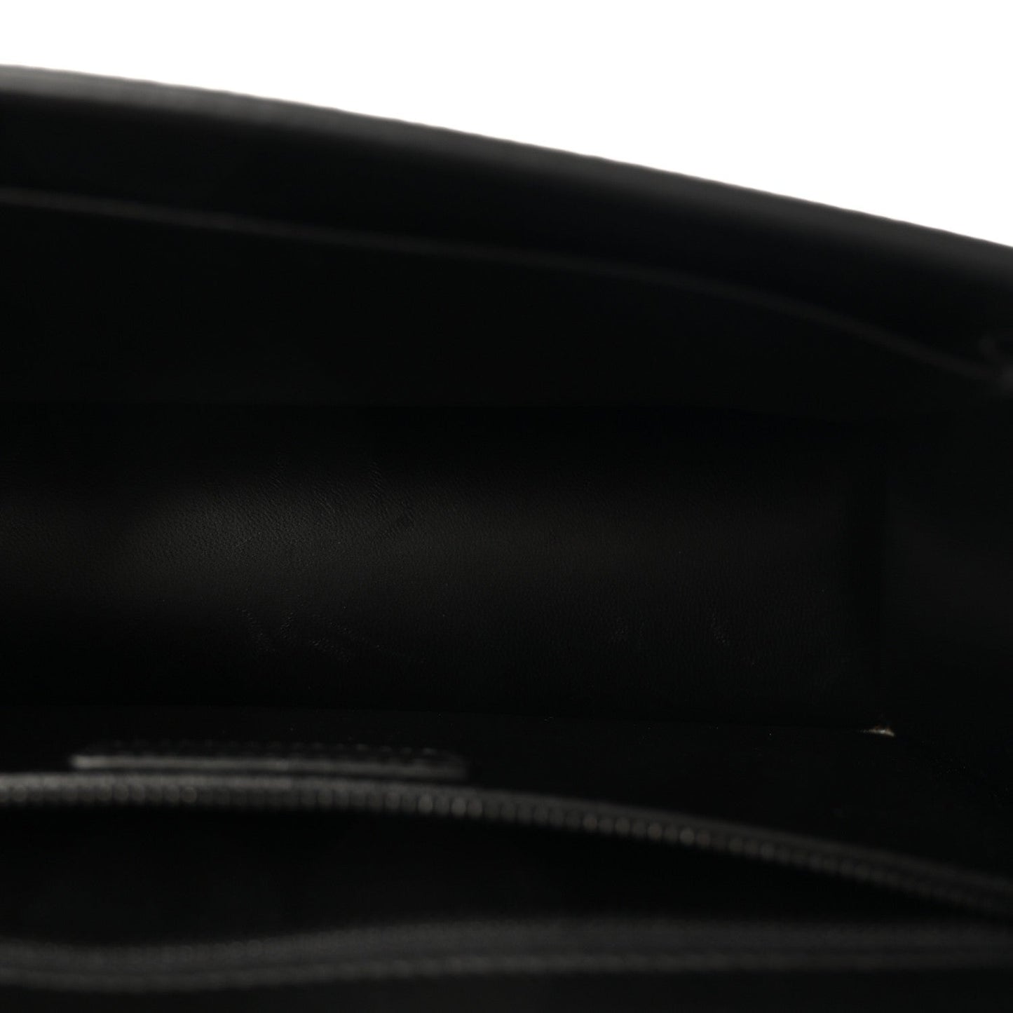 Ultra Matte Grained Calfskin 30 Montaigne Flap Bag Black