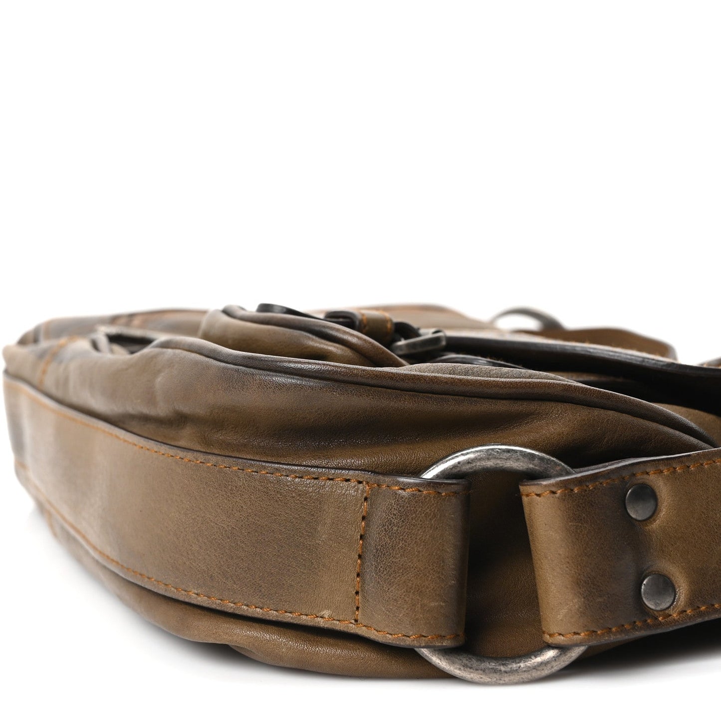 Calfskin Gaucho Double Saddle Bag Brown