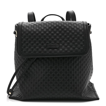Microguccissima Drawstring Backpack Black