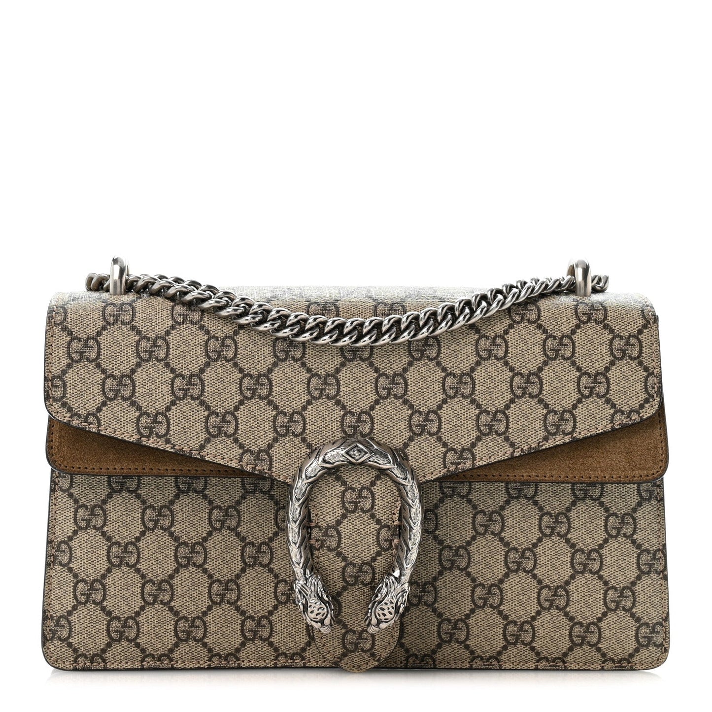 GG Supreme Monogram Small Dionysus Shoulder Bag Taupe