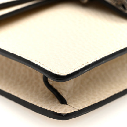 Dollar Calfskin Crystal Super Mini Dionysus Shoulder Bag Mystic White Black Diamond