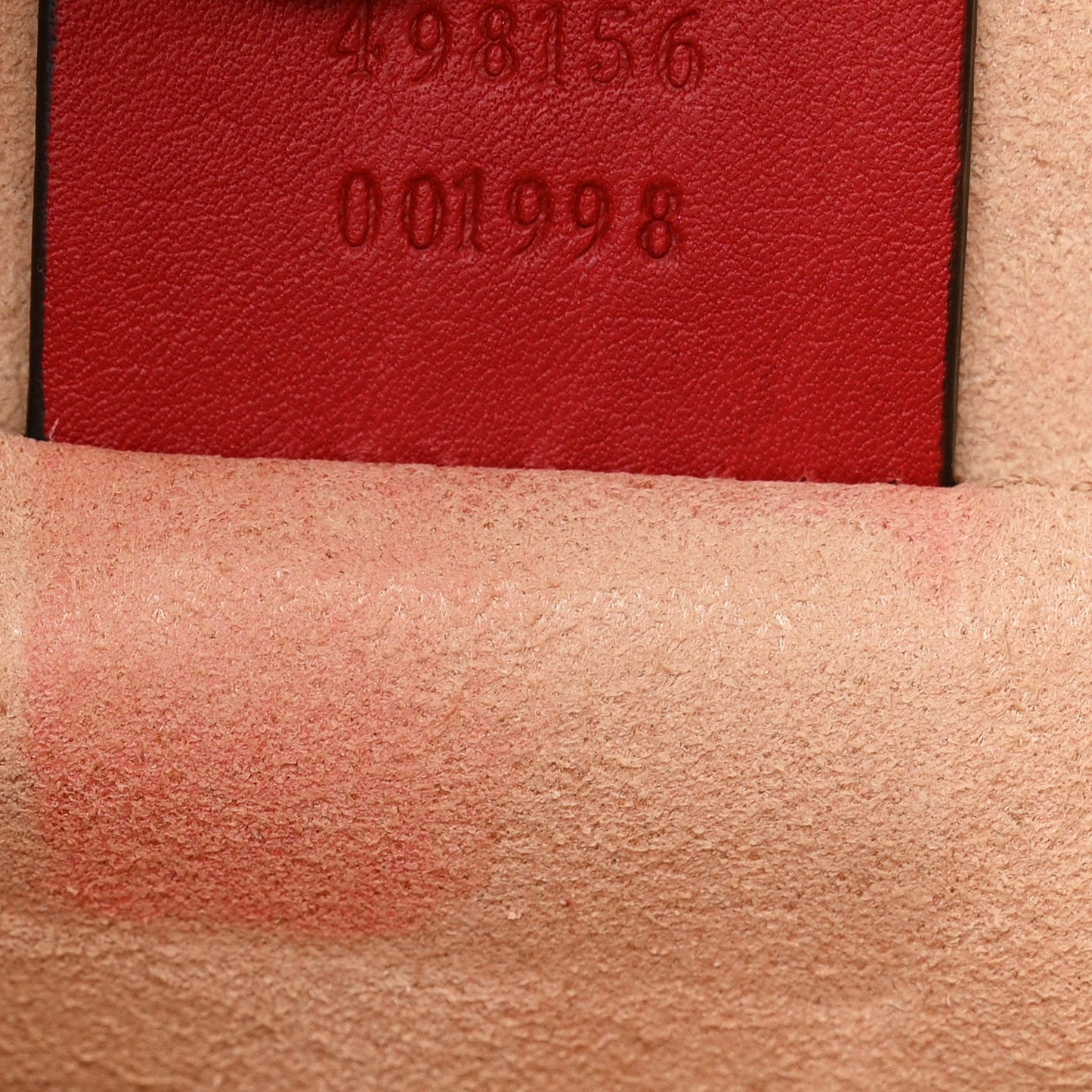 Guccissima Small Padlock Tote Red