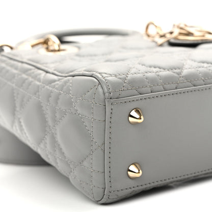 Lambskin Cannage Small My ABCDior Lady Dior Grey