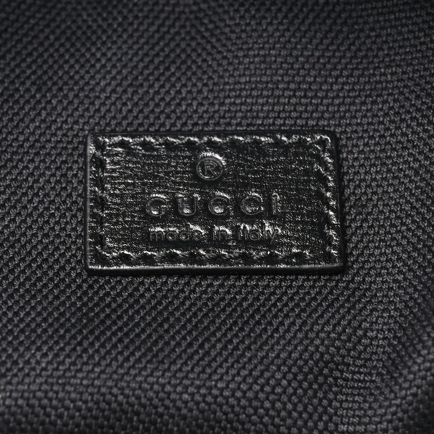 GG Supreme Monogram Textured Calfskin Retro Interlocking G Backpack Black