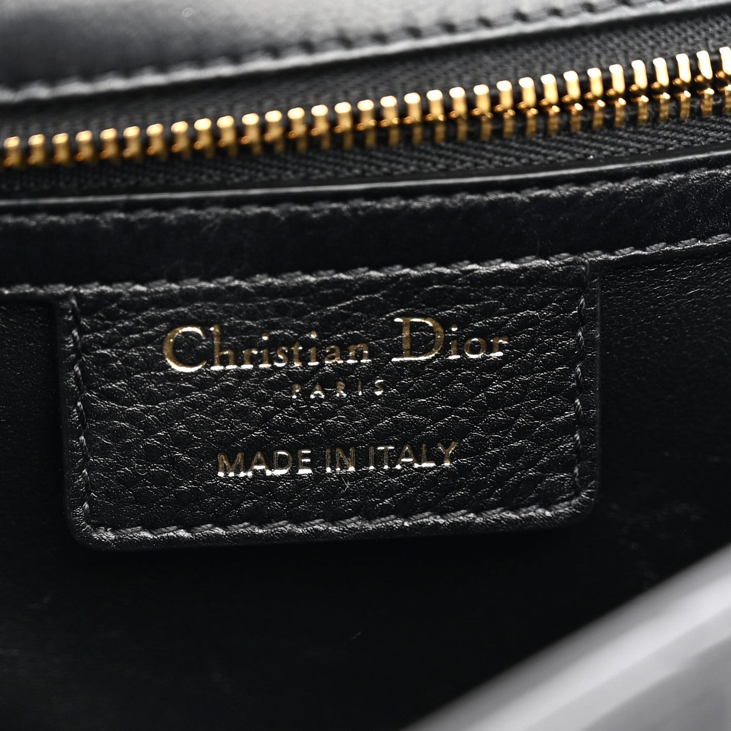 Grained Calfskin Cannage Large Caro Bag Black