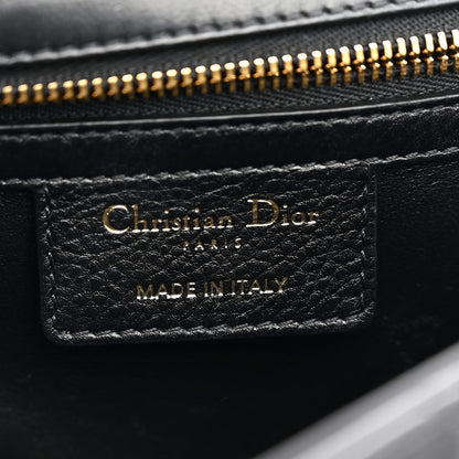 Grained Calfskin Cannage Large Caro Bag Black