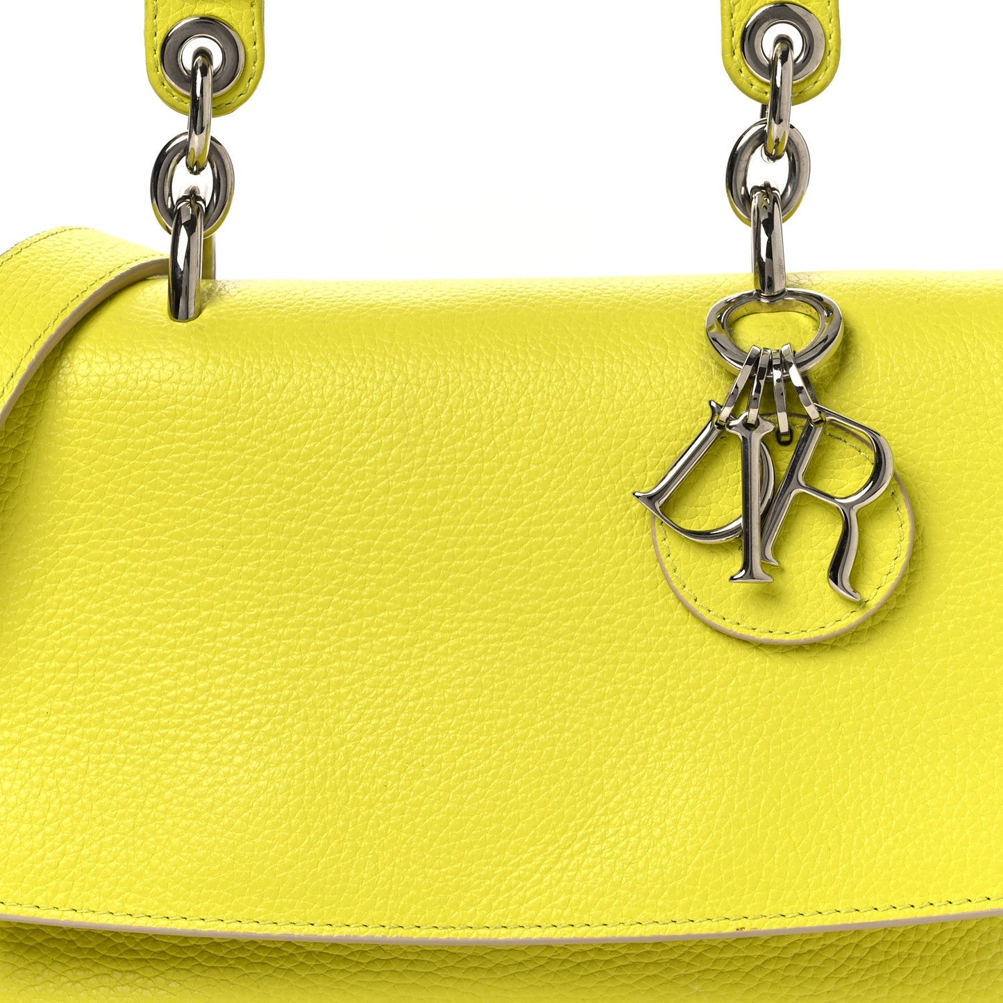 Bullcalf Mini Be Dior Flap Vert Acide