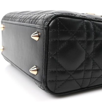 Lambskin Cannage Small My ABCDior Lady Dior Black