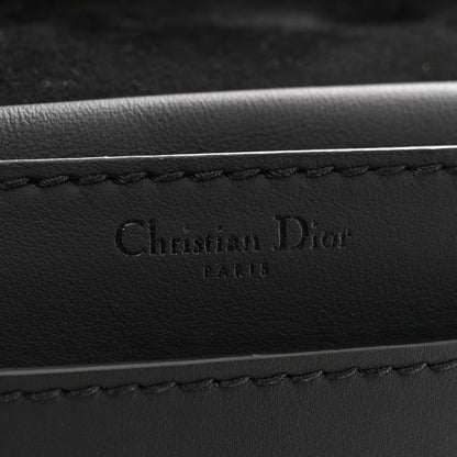 Ultra Matte Calfskin J'Adior Chain Flap Bag Black