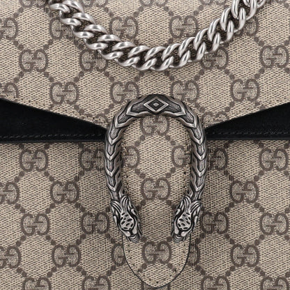 GG Supreme Monogram Mini Dionysus Shoulder Bag Black