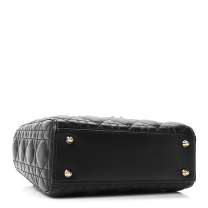 Lambskin Cannage Small My ABCDior Lady Dior Black