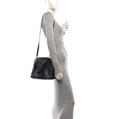 Microguccissima Medium Dome Bag Black