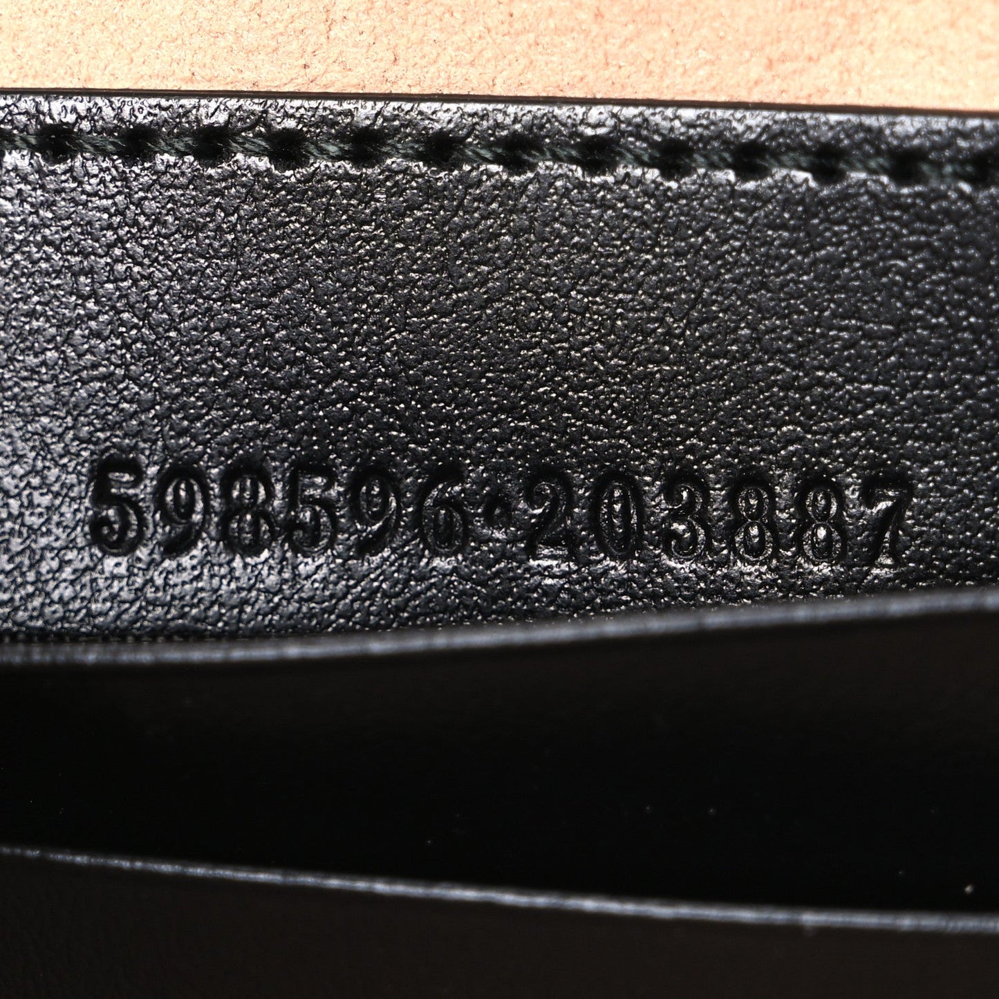 Calfskin Matelasse Mini GG Marmont Chain Crossbody Bag Black