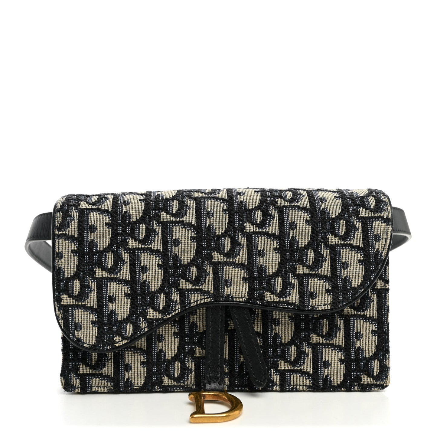 Oblique Saddle Belt Bag Blue