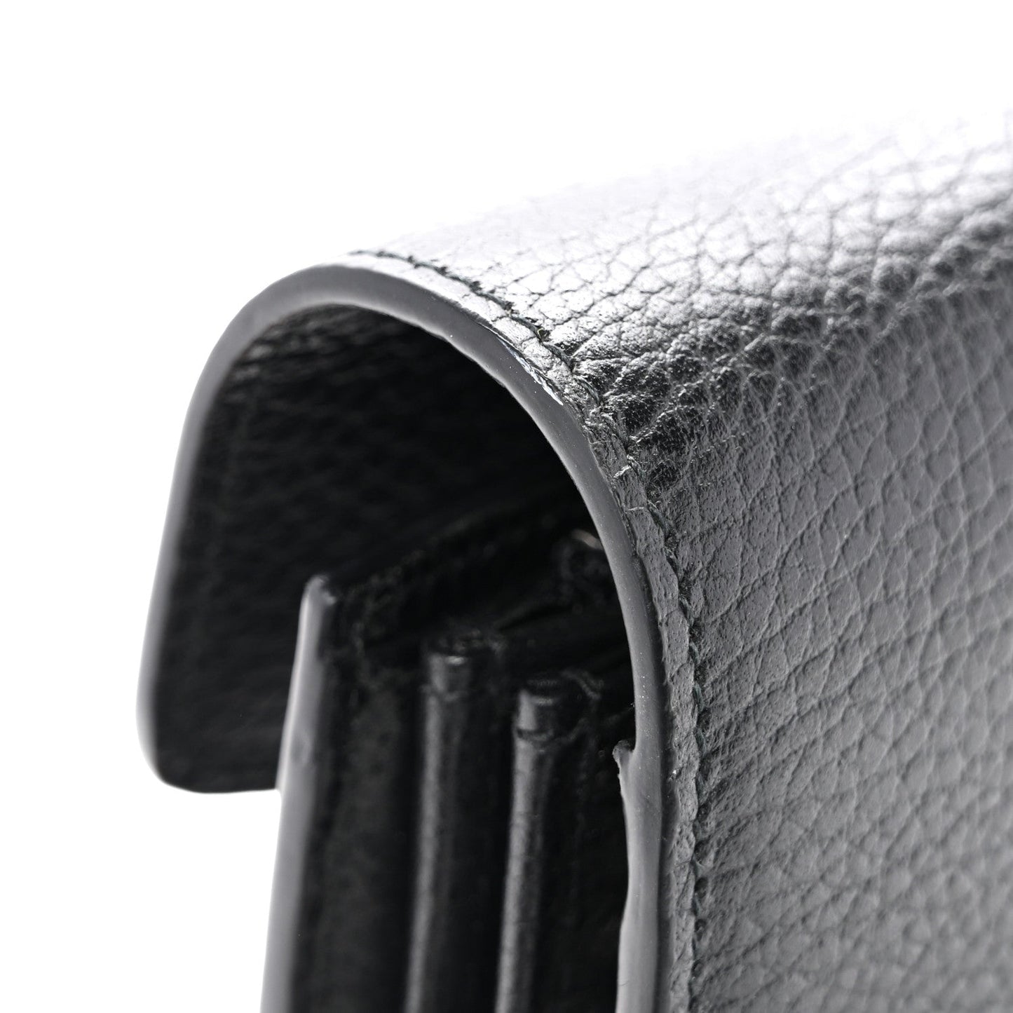Calfskin Mini Dionysus Chain Wallet Black
