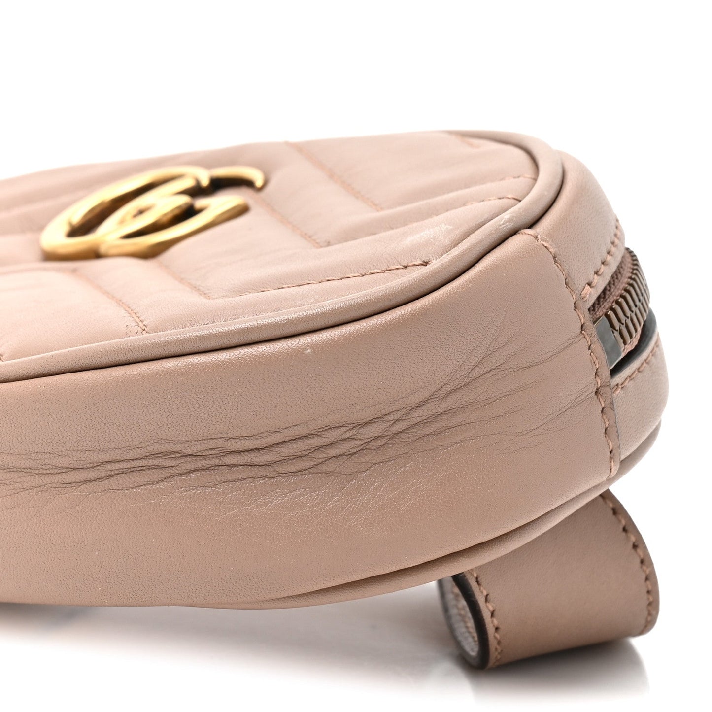 Calfskin Matelasse GG Marmont Belt Bag 95 38 95 38 Porcelain Rose