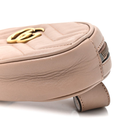 Calfskin Matelasse GG Marmont Belt Bag 95 38 95 38 Porcelain Rose