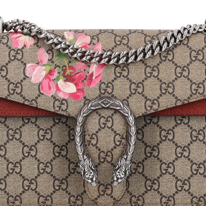 GG Supreme Monogram Blooms Small Dionysus Shoulder Bag Beige Multicolor Dry Rose