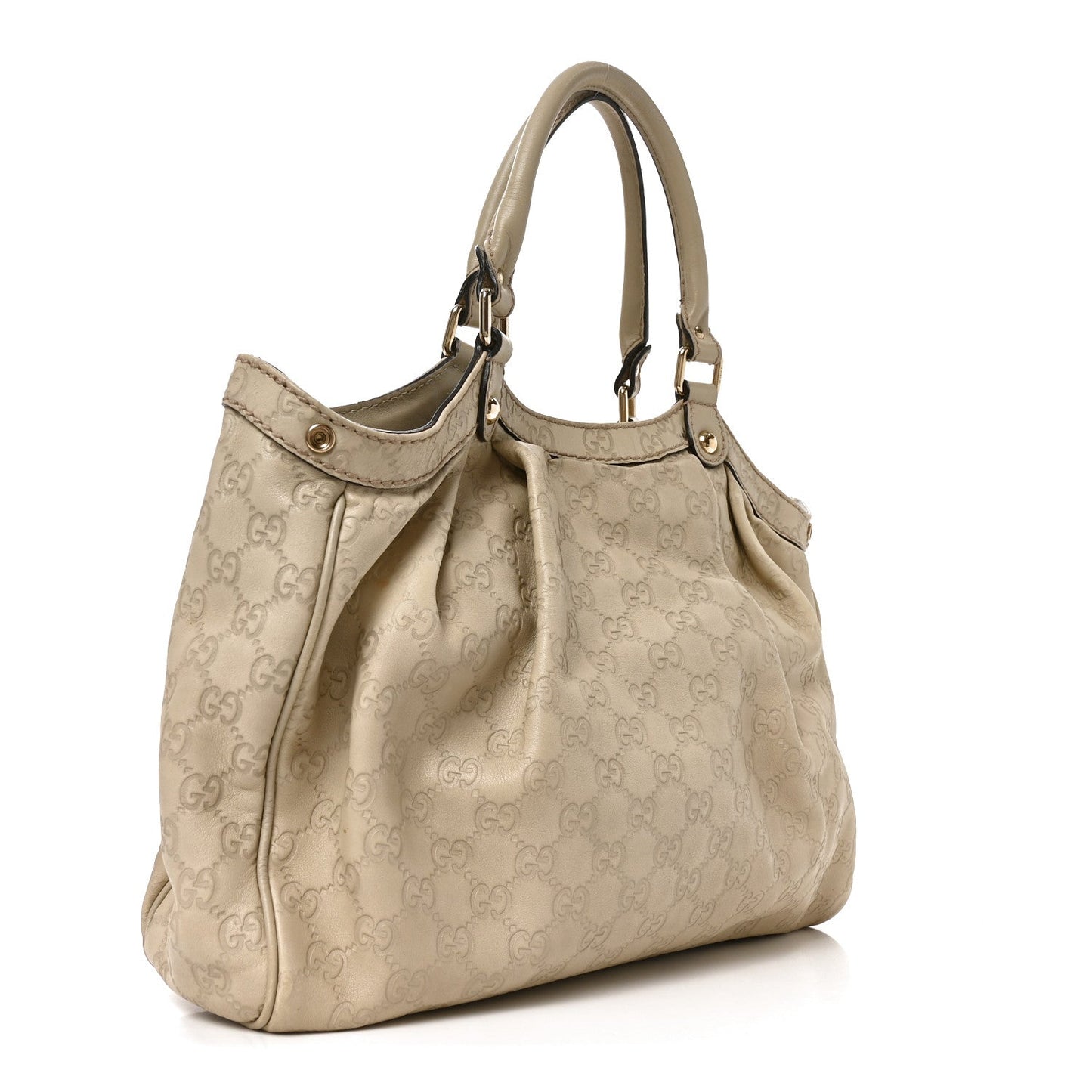 Guccissima Medium Sukey Tote Mystic White