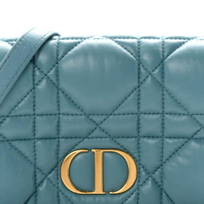 Calfskin Macrocannage Mini Caro Bag Horizon Blue