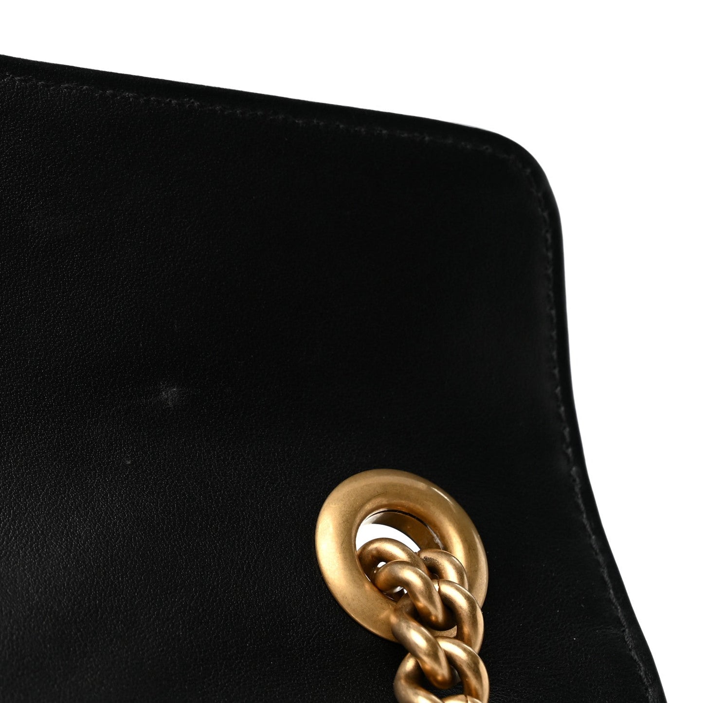 Calfskin Matelasse Medium GG Marmont Shoulder Bag Black