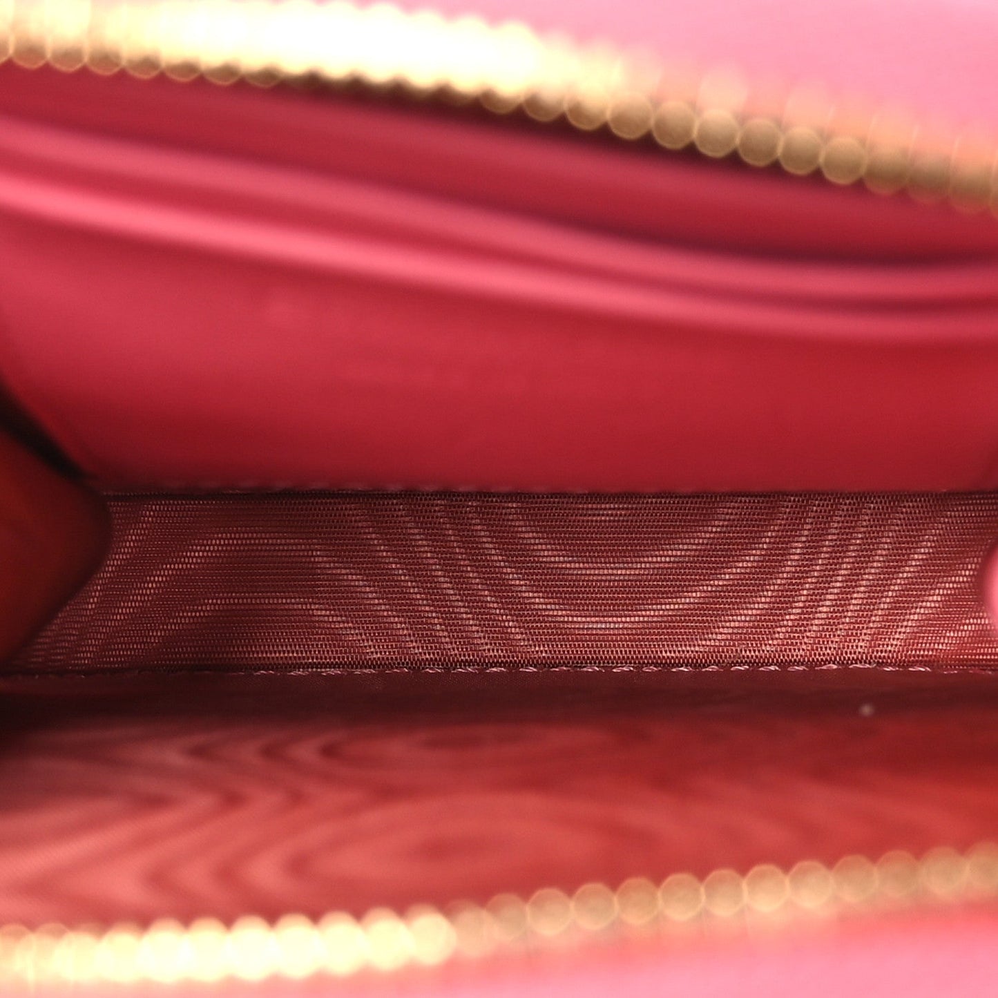 Patent Cannage Lady Dior Phone Holder Pink
