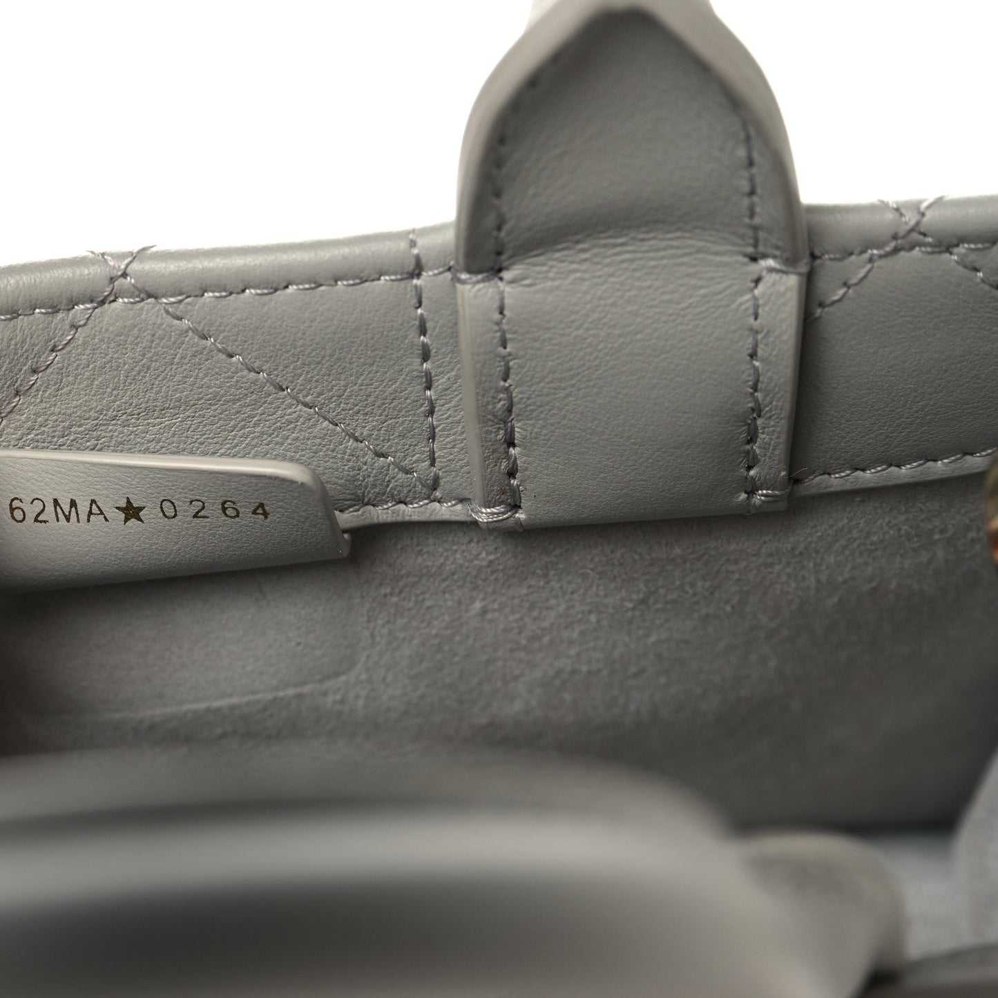 Calfskin Macrocannage Mini Book Tote Grey