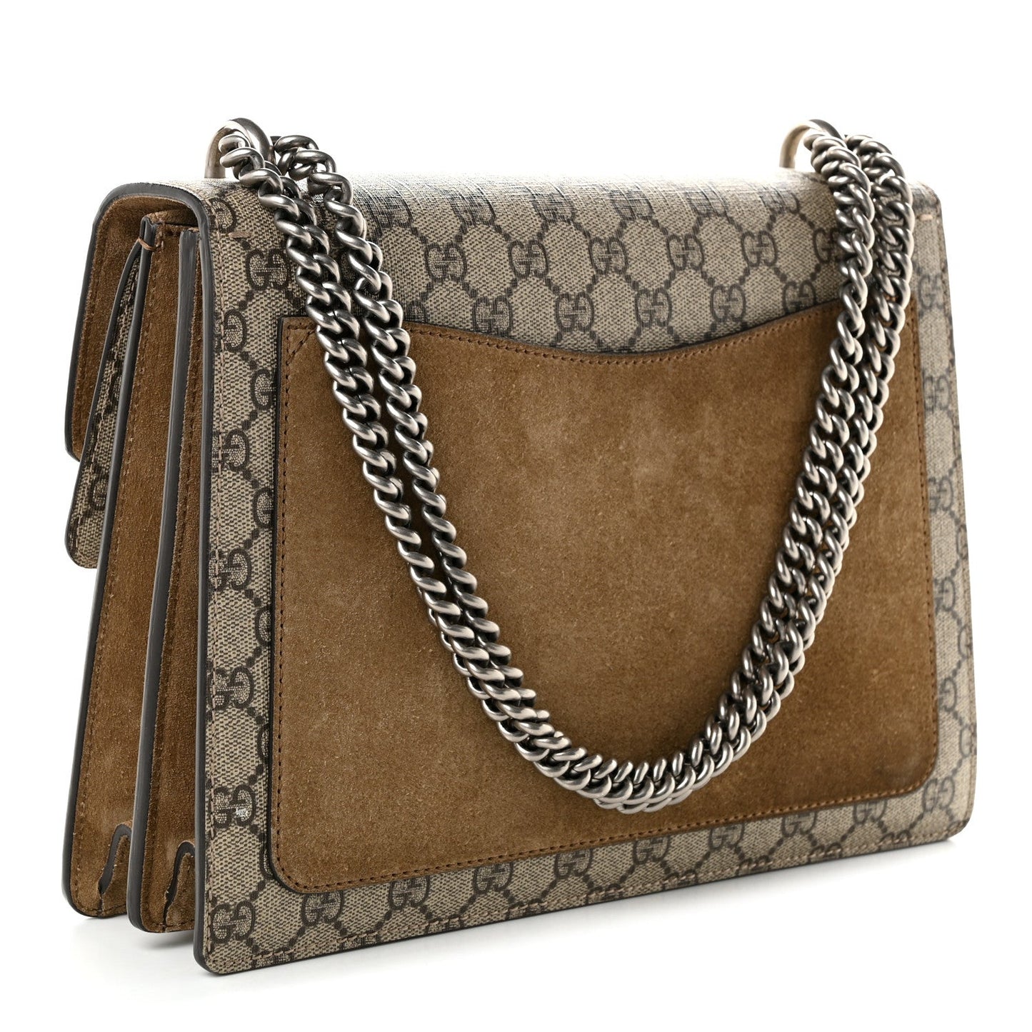 GG Supreme Monogram Medium Dionysus Shoulder Bag Taupe