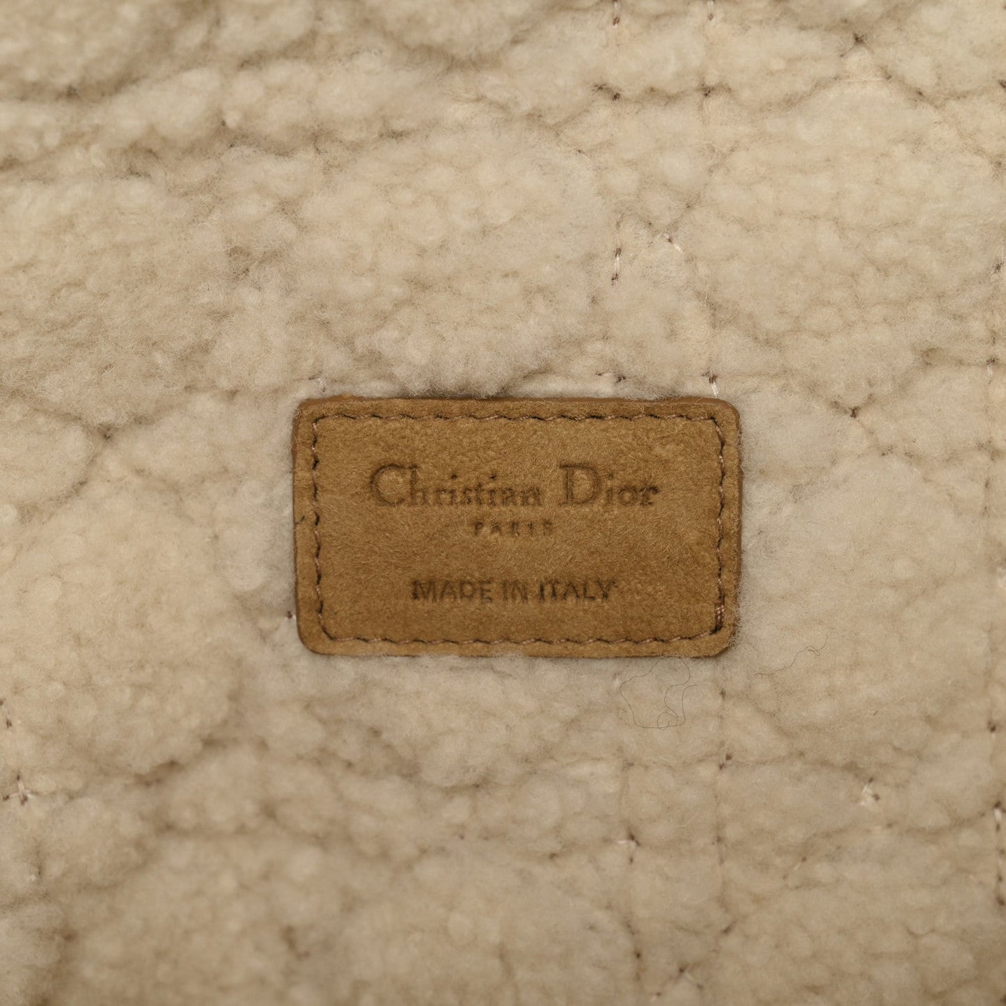 Shearling Cannage Large Caro Bag Camel