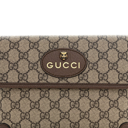 GG Supreme Monogram Neo Vintage Web Belt Bag Brown