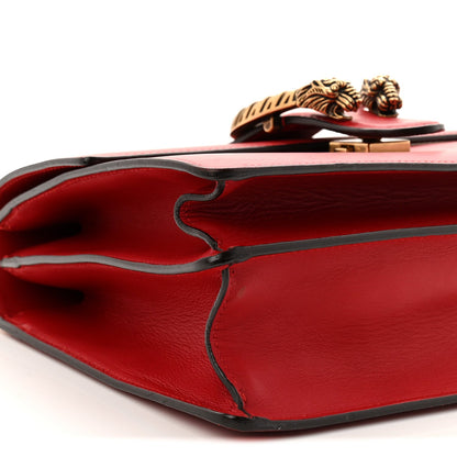 Dollar Calfskin Crystal Web Medium Dionysus Bamboo Top Handle Bag Hibiscus Red Black Diamond