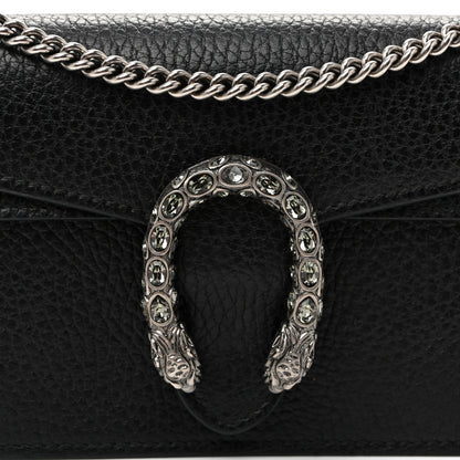 Calfskin Super Mini Dionysus Shoulder Bag Black