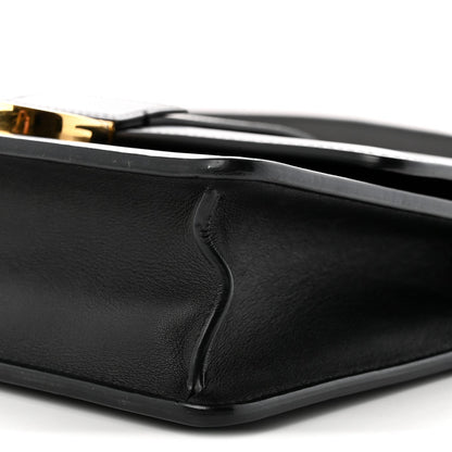 Smooth Calfskin 30 Montaigne Flap Bag Black