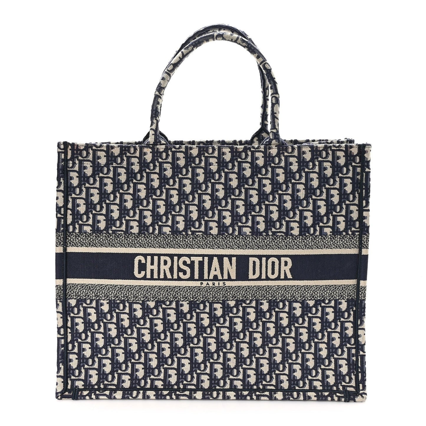 Oblique Large Book Tote Blue Multicolor
