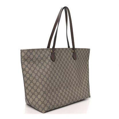 GG Supreme Monogram Medium Ophidia Shopping Tote Ebony
