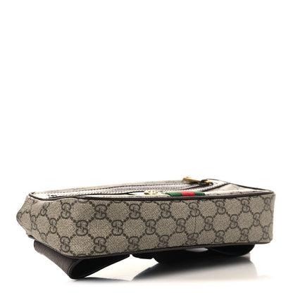 Soft GG Supreme Monogram Medium Ophidia Belt Bag Dark Brown