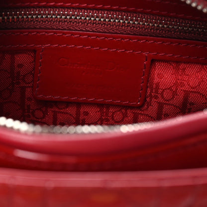 Patent Cannage Medium Lady Dior Burgundy Red