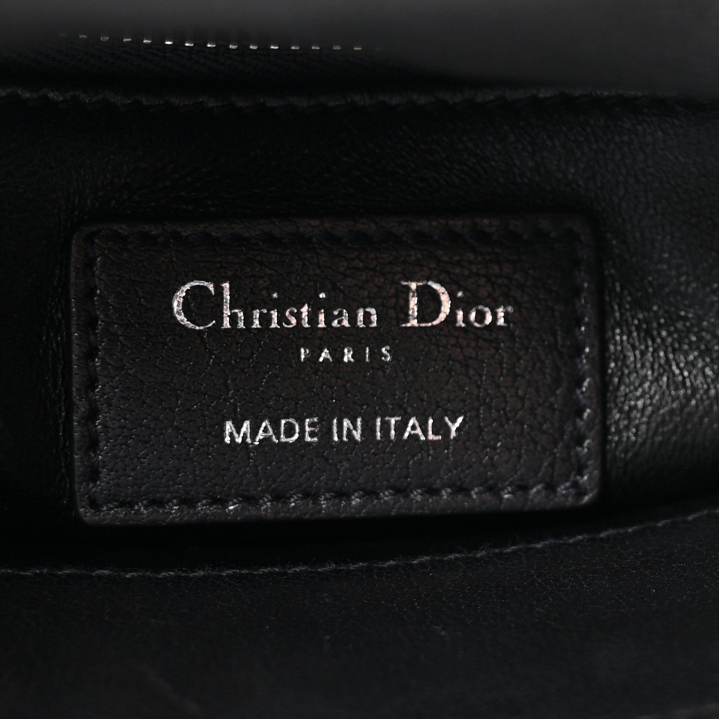 Goatskin Sequin Embroidered Mini Lady Dior Black
