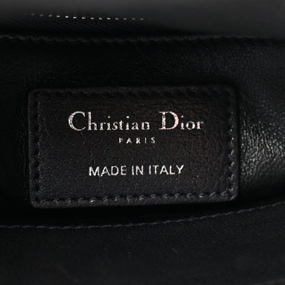 Goatskin Sequin Embroidered Mini Lady Dior Black