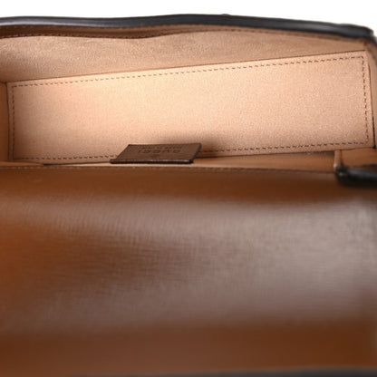 GG Supreme Monogram Mini Horsebit 1955 Shoulder Bag Beige Brown Sugar