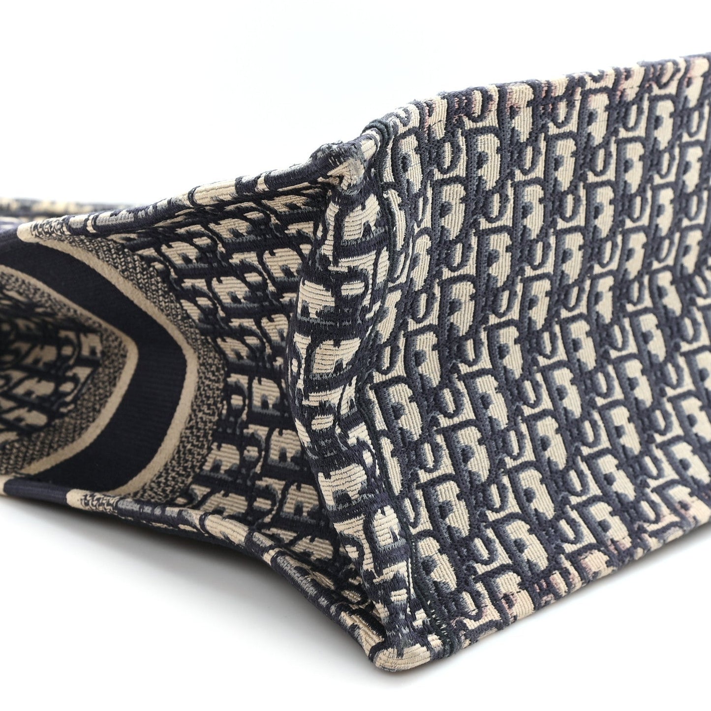Oblique Large Book Tote Blue Multicolor