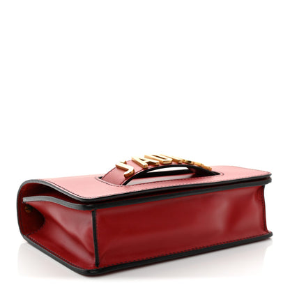 Calfskin J'Adior Chain Flap Bag Red