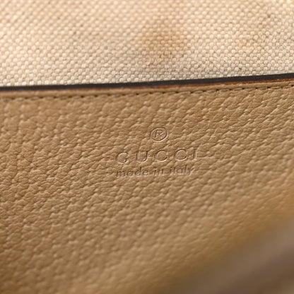 GG Supreme Monogram Textured Dollar Calfskin Web Small Ophidia Dome Shoulder Beige Mystic White Oatmeal