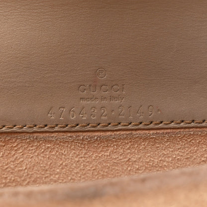 GG Supreme Monogram Super Mini Dionysus Shoulder Bag Taupe