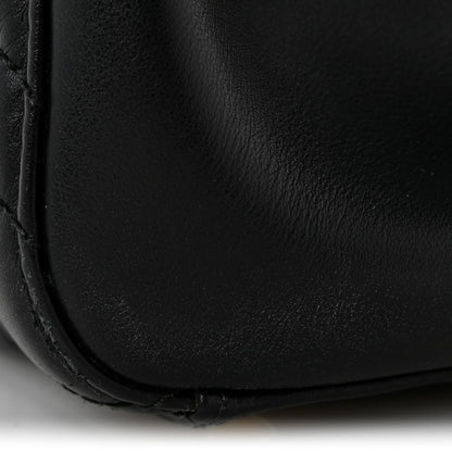 Calfskin Matelasse Small GG Marmont Tote Black
