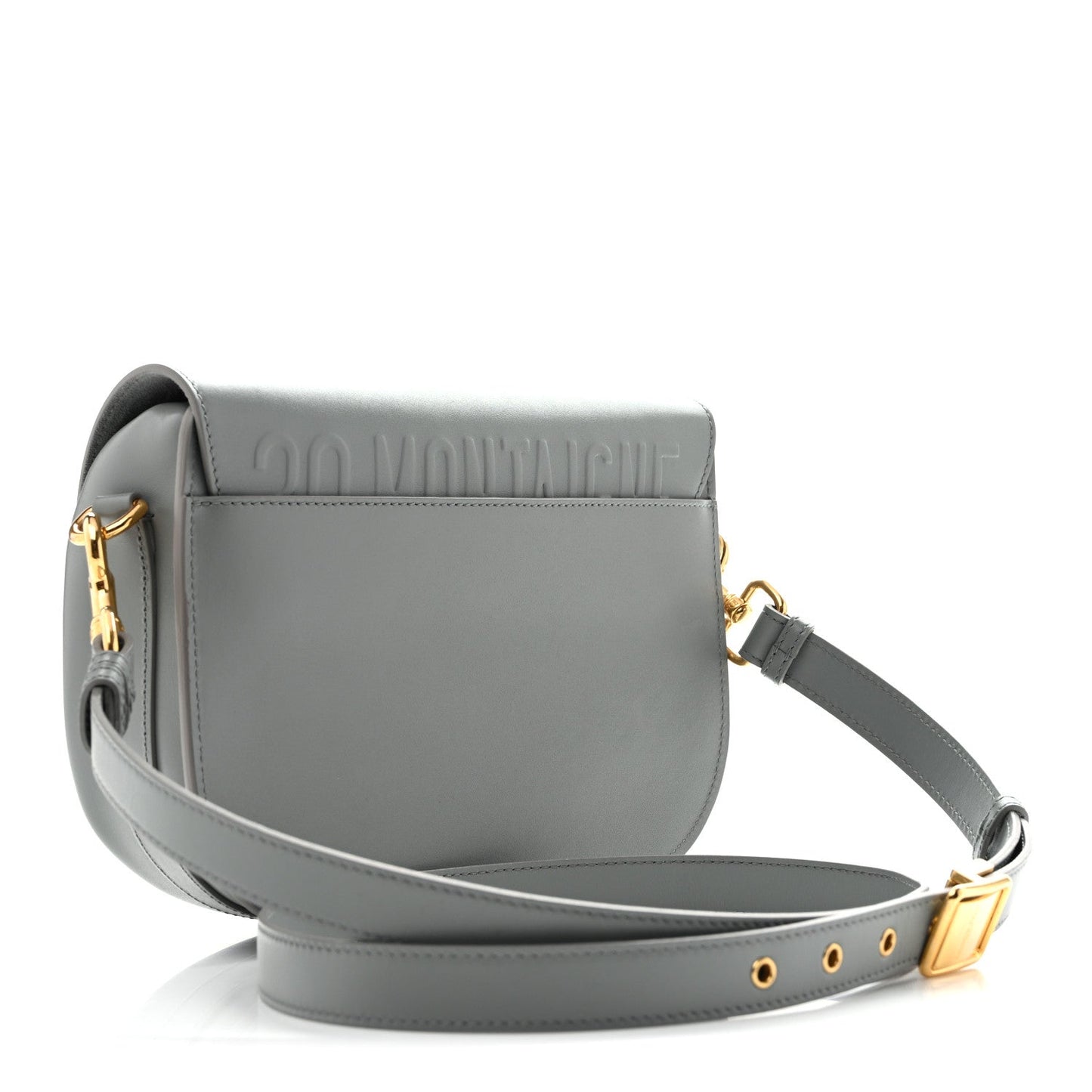 Box Calfskin Medium Bobby Flap Gray