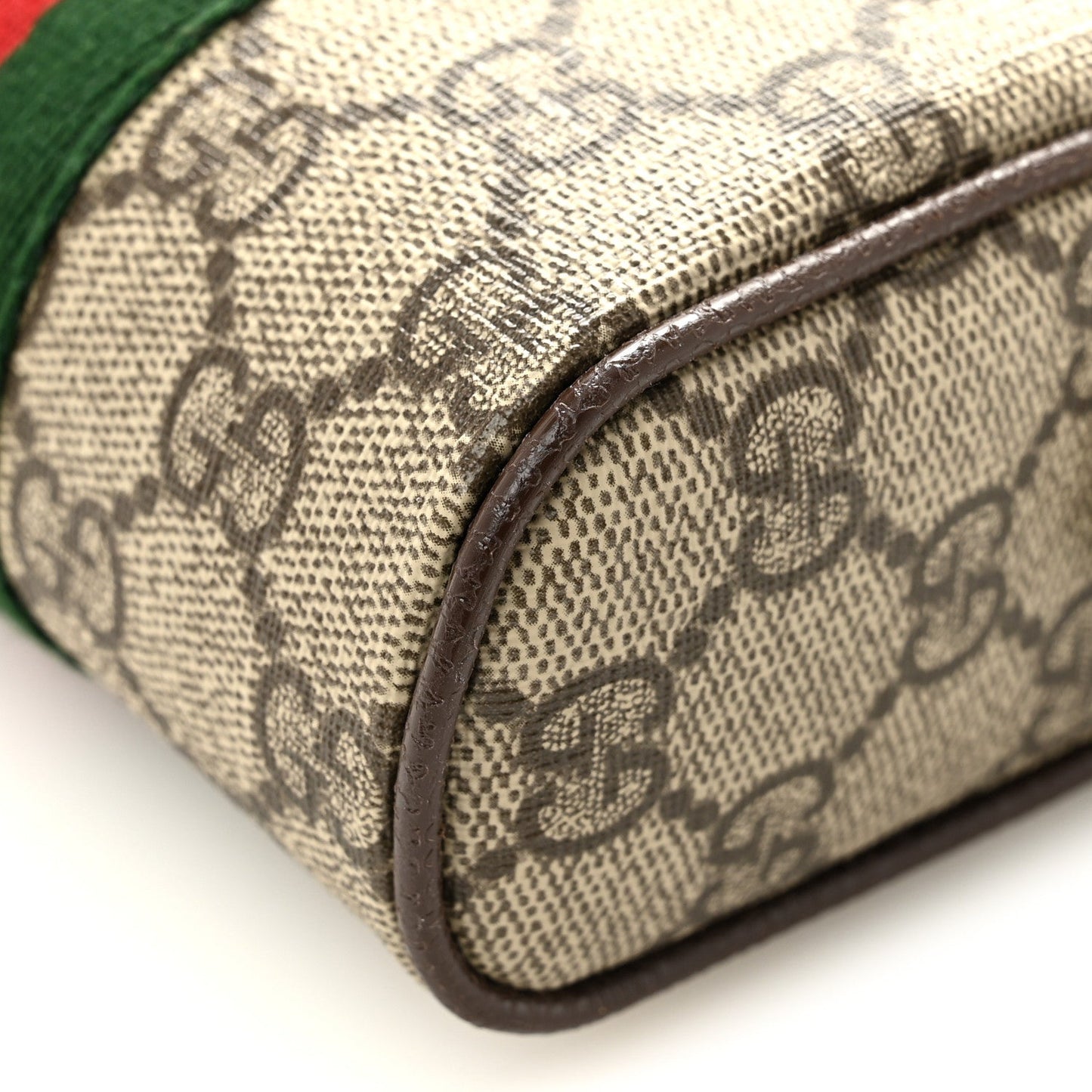 GG Supreme Monogram Web Mini Ophidia Messenger Brown