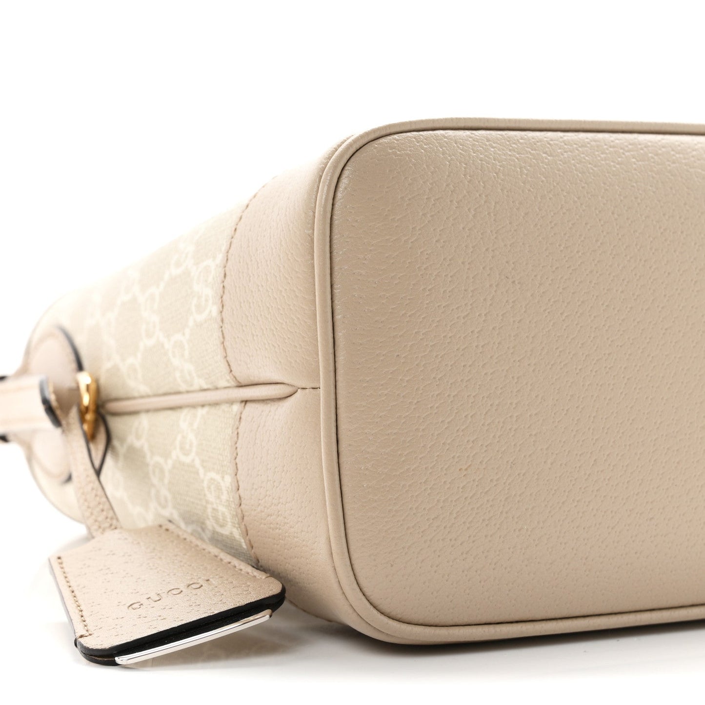 GG Supreme Monogram Web Small Ophidia Shoulder Bag Beige White Oatmeal