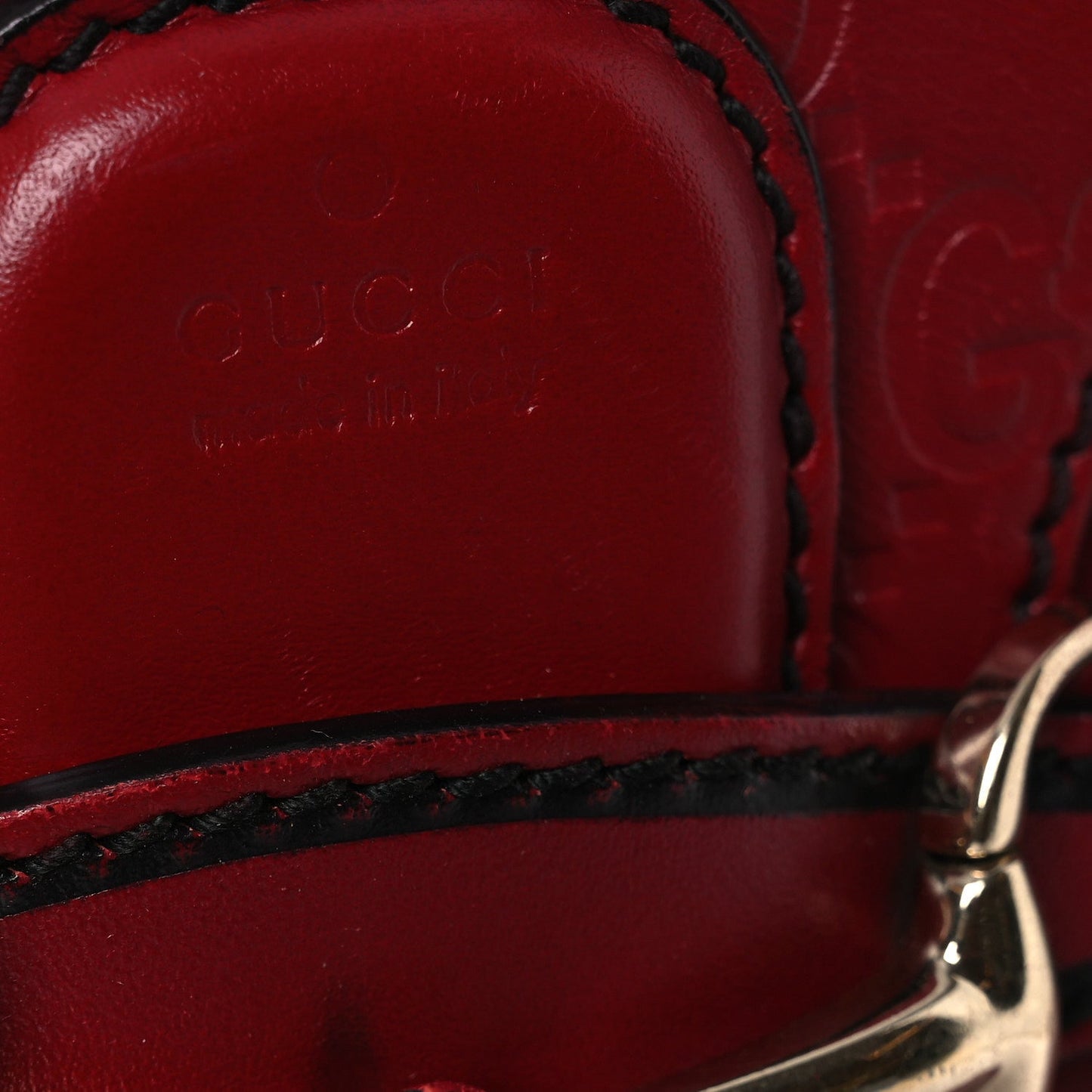 Guccissima Small Emily Shoulder Bag Red