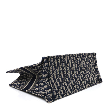 Oblique Large Book Tote Blue Multicolor